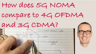 How does 5G NOMA compare to 4G OFDMA and 3G CDMA?