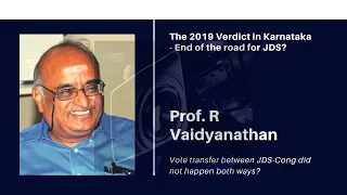 Total collapse of JDS-Cong coalition in Karnataka. Prof RV explains