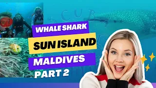 Diving with Whale Shark -  Villa Park Sun Island - Maldives- Ari Beach Beyru- Kuda Rah Thila