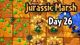 Plants vs Zombies 2 - Jurassic Marsh Day 26: Dave's mold colonies