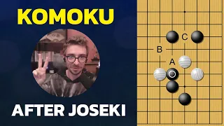 Après les Joseki modernes de Komoku  (3-4)  |  Jeu de Go