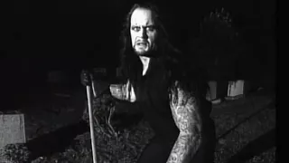 The Undertaker prepares a grave for Mankind: Raw, Sept. 30, 1996