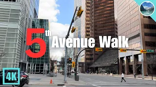 [4K] Calgary Walk🚶‍♂️5th Avenue Walk for Beginners 🇨🇦