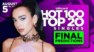 FINAL PREDICTIONS | Billboard Hot 100, Top 20 Singles | August 5th, 2023