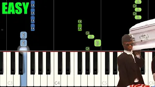 Coffin Dance Meme Song (EASY Piano Tutorial) [Synthesia]