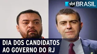 Veja como foi o dia dos candidatos ao governo do Rio de Janeiro |  SBT Brasil (29/08/22)