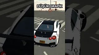 DÜŞÜK vs ORTA vs YÜKSEK GRAFİK - Car Parking Multiplayer 🔥 #carparkingmultiplayer #SHORTS