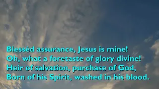 Blessed Assurance, Jesus is Mine (Tune: Blessed Assurance - 3vv) [with lyrics for congregations]