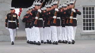 Fort Henry August 2018 USMC Silent Drill Platoon march On