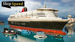Ship speed Comparison in 3D | world fastest ship