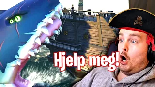 MEGA Hai vs Amatør-pirater  - Rob og Co i Norsk Sea of Thieves