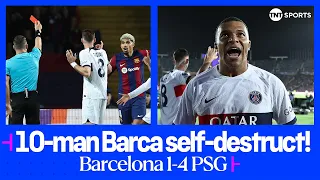 Ronald Araújo red card inspires PSG & Kylian Mbappé to stunning comeback win over Barcelona 🔥 #UCL