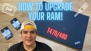 How to Upgrade RAM on a Lenovo ThinkPad T470/T480 Laptop