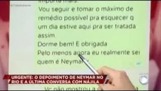 Caso Neymar: veja as últimas mensagens trocadas entre o jogador e Nájila