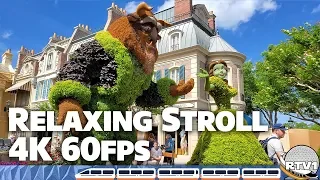 Epcot Flower & Garden Festival 2019 - World Showcase Relaxing Stroll Part 2 - Walt Disney World