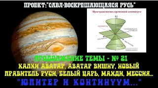 76."Юпитер и КОНТИНУУМ..."Белый Царь,Калки Аватар, Аватар Вишну,Новый Правитель России,Мессия, Махди