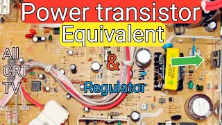 CRT tv Power Transistor Equivalent || all substitute number