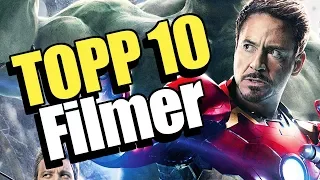 Topp 10 Marvel Filmer