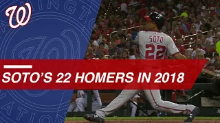 Check out Juan Soto's 22 home runs in 2018