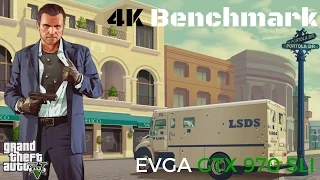 Grand Theft Auto V 4K Benchmark Test | EVGA GTX 970 SC SLI | Core i7 5820K | 16GB DDR4