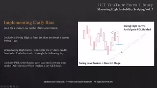 ICT - Mastering High Probability Scalping Vol.  2 of 3