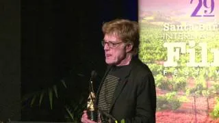 2014 SBIFF - Rober Redford Accepts American Riviera Award