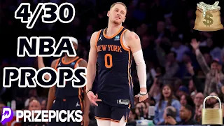 PRIZEPICKS NBA PICKS | TUESDAY 4/30/24 | NBA PLAYER PROPS PICKS | NBA PLAYOFFS PROPS & BETS