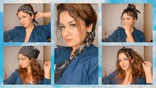 5 WAYS TO WEAR A BANDANA| HAIRSTYLES| FOR GIRLS| 2 MINS| AVNEET KAUR| 2020