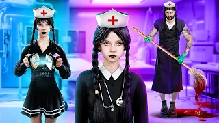 Mercredi, l'hôpital Addams ! Les super-héros dans la vraie vie par WooHoo !