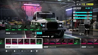 Land Rover Defender 110 - All Maxed out Engines Stats+Sound | Need for Speed Heat