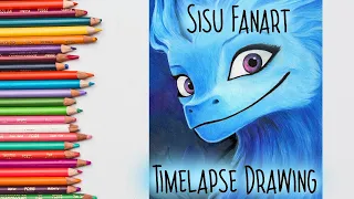 Raya the Last Dragon Sisu Timelapse Drawing Art