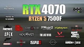 RTX 4070 + Ryzen 5 7500F : Test in 16 Games - RTX 4070 in Late 2023