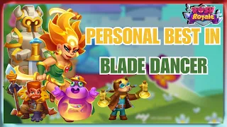 PERSONAL BEST SO FAR.... Blade Dancer (4351%) Vs. Inquisitor (4115%) | PvP | Rush Royale