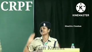 CRPF CONSTABLE KHUSHBU CHAUHAN SPEECH