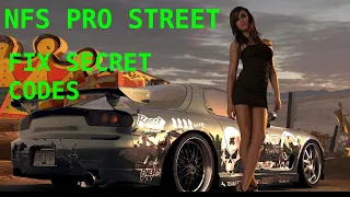 Need For Speed Pro Street   Fix Secret Codes