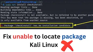 How to Fix Unable to Locate Package Kali Linux 2023 || Can't install anything on Kali Linux?