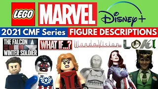 LEGO MARVEL CMF Series: MINIFIGURE DESCRIPTIONS from Disney+ Wave!