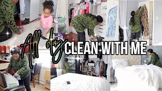 ALL DAY EXTREME CLEAN WITH ME | REAL LIFE HOUSE CLEANING MOTIVATION | ULTIMATE BUSY MOM SPEED CLEAN