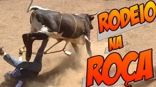 Rodeio na Roça 😂 Só os Abeia Montando em Touro