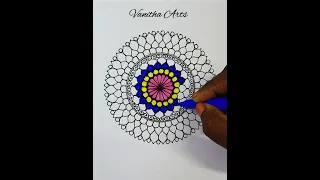 How to draw Mandala for Beginners | small mandala | stepbystep | Coloring