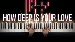 Bee Gees - How Deep Is Your Love | Piano Cover with Strings (with Lyrics)