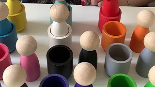 Ulanik Peg Dolls in Cups