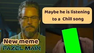 New meme | Black snow Green screen | Maybe he is listening to a chilling song
