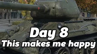 World of Tanks || T-34-85M - Day 8 || "This makes me happy"