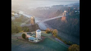 Bristol Clifton Suspension Bridge by drone