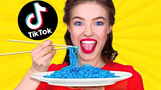 WE TESTED VIRAL TikTok TRICKS TO SEE IF THEY WORK || Coolest Food Hacks by 123 GO! FOOD