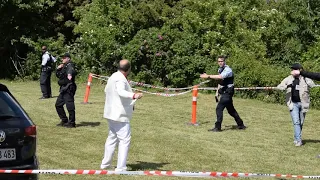 Syg mand skudt i benet til ligegyldig demonstration i Aarhus.