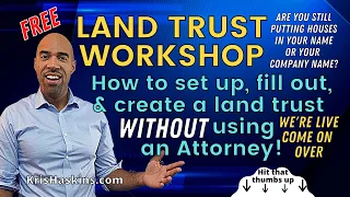 How to set up-use Land trusts-Stop buying house in your name-LLC