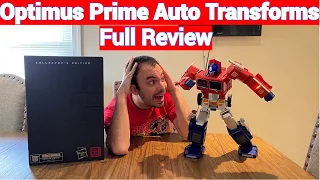 Robosen Optimus Prime Robot From Hasbro Full Review - Worlds First Auto Transforming Just WOW!