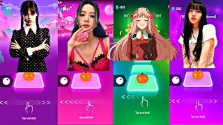 WEDNESDAY DANCE WITH MY HANDS 🆚 BLACKPINK JISOO FLOWER 🆚 FIFTY FIFTY CUPID 🆚 TOCA TOCA ANIME